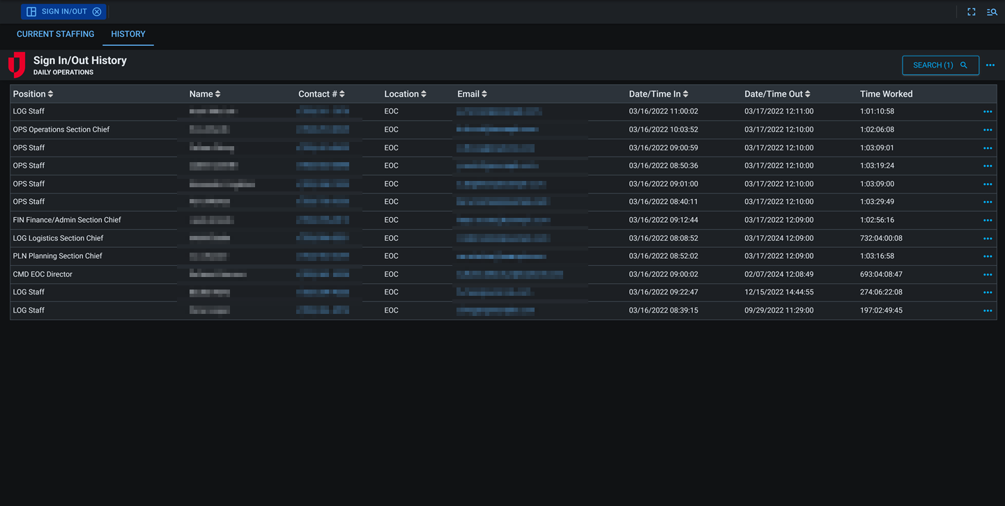 Sign in out history dark mode
